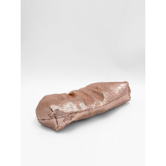 🆕Women's Champagne Solid Color Fish Scale Sequins Pleated Clutch Bag - Picture 4 of 6